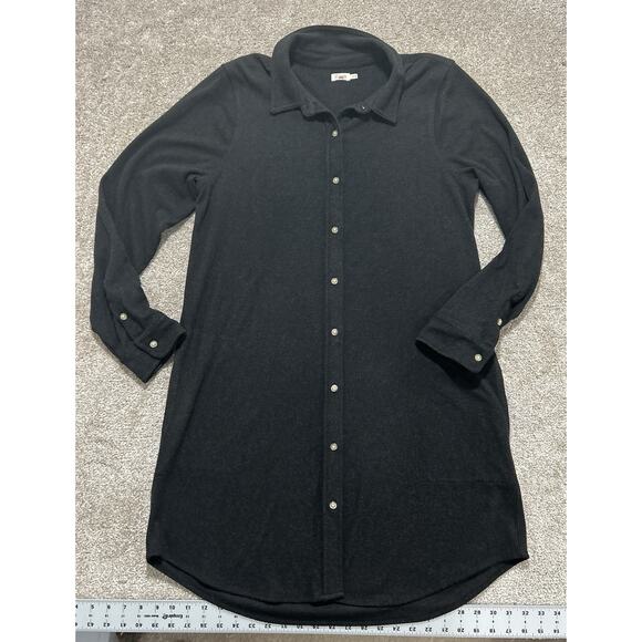 Faherty Women’s XL The Legend Sweater Dress Heathered Black Trill - Picture 2 of 9